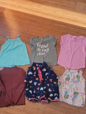 Girls Mixed Tops Set Of 6
